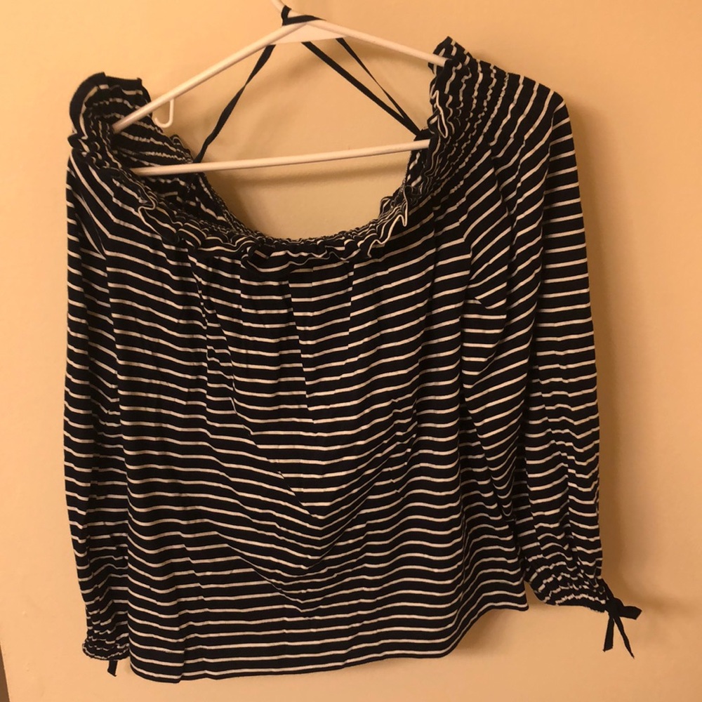 Banana Republic - off shoulder striped top